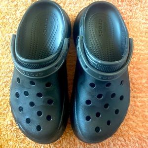 Crocs Black Classic Bae Clog Platforms Women's Size 7